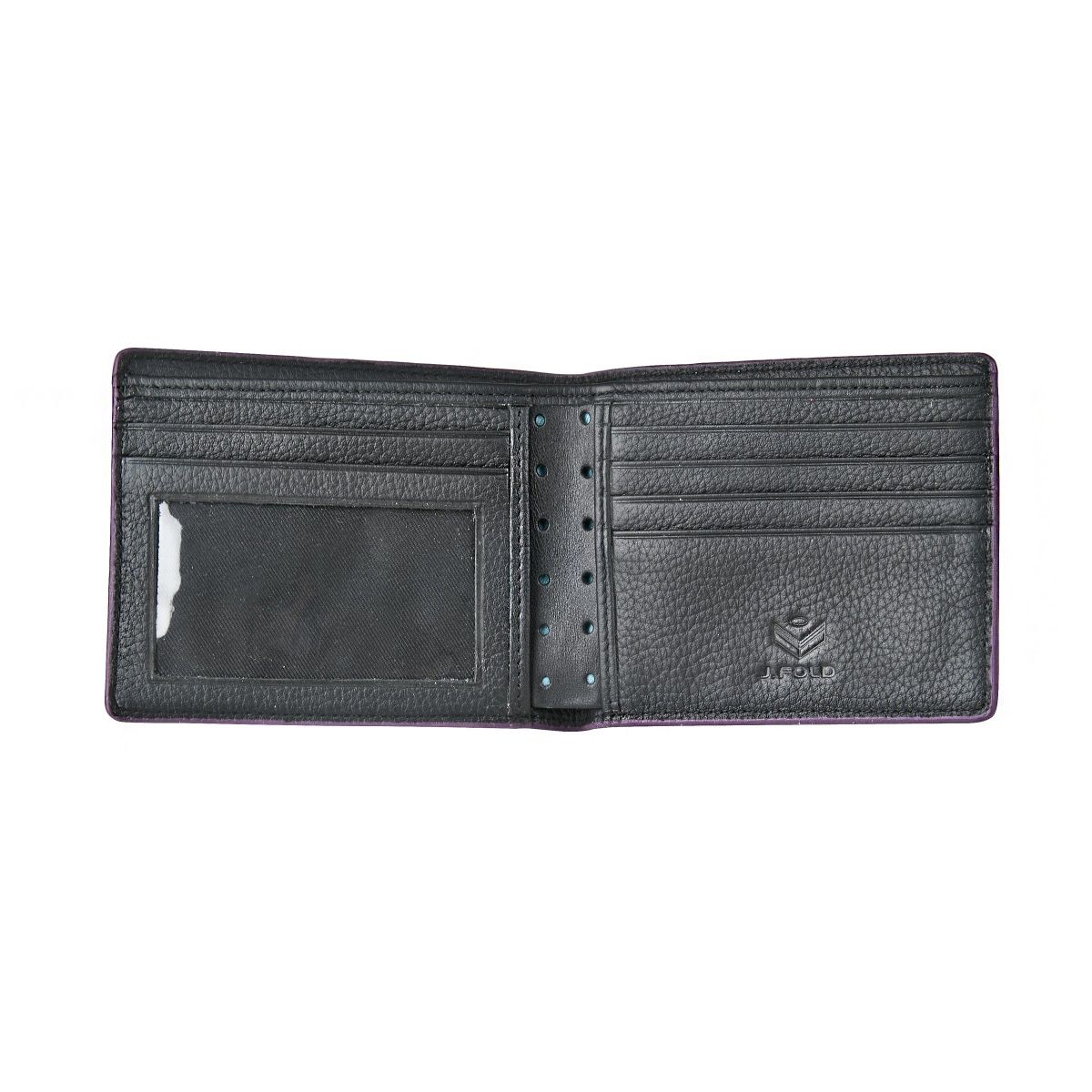 J.FOLD V-Twelve Leather Wallet - Black